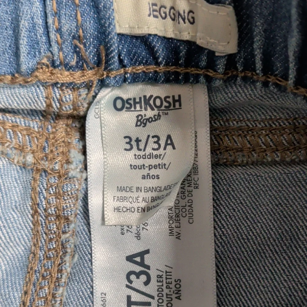 OshKosh B'gosh Kids Denim Jeggings - Dark Blue and Light Blue Lot‎ of 2
